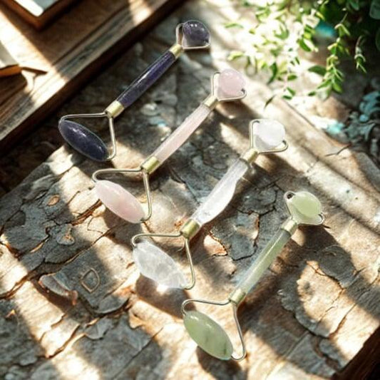 Jade Roller - Rouleau de Massage Facial en Jade - Glow Cosmétiques